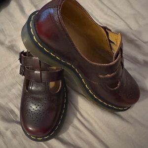 Arcadia Leather Mary Jane Shoes
